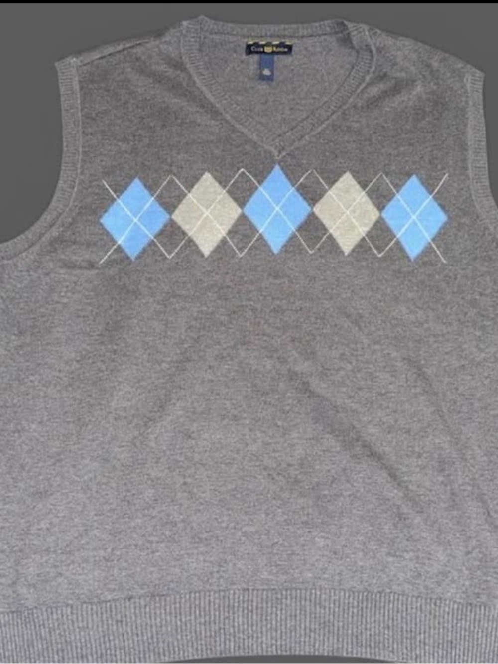 Club Room Gray V-Neck Sweater